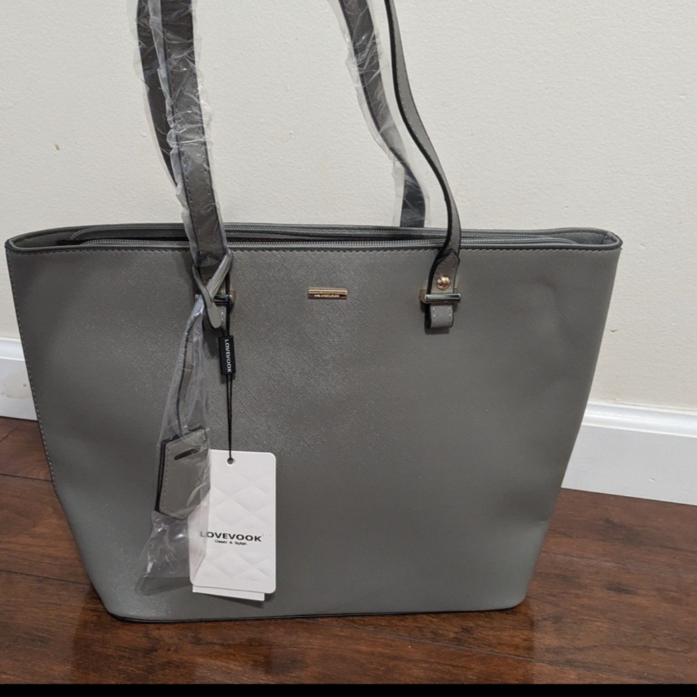 NWT LOVEVOOK Gray Tote